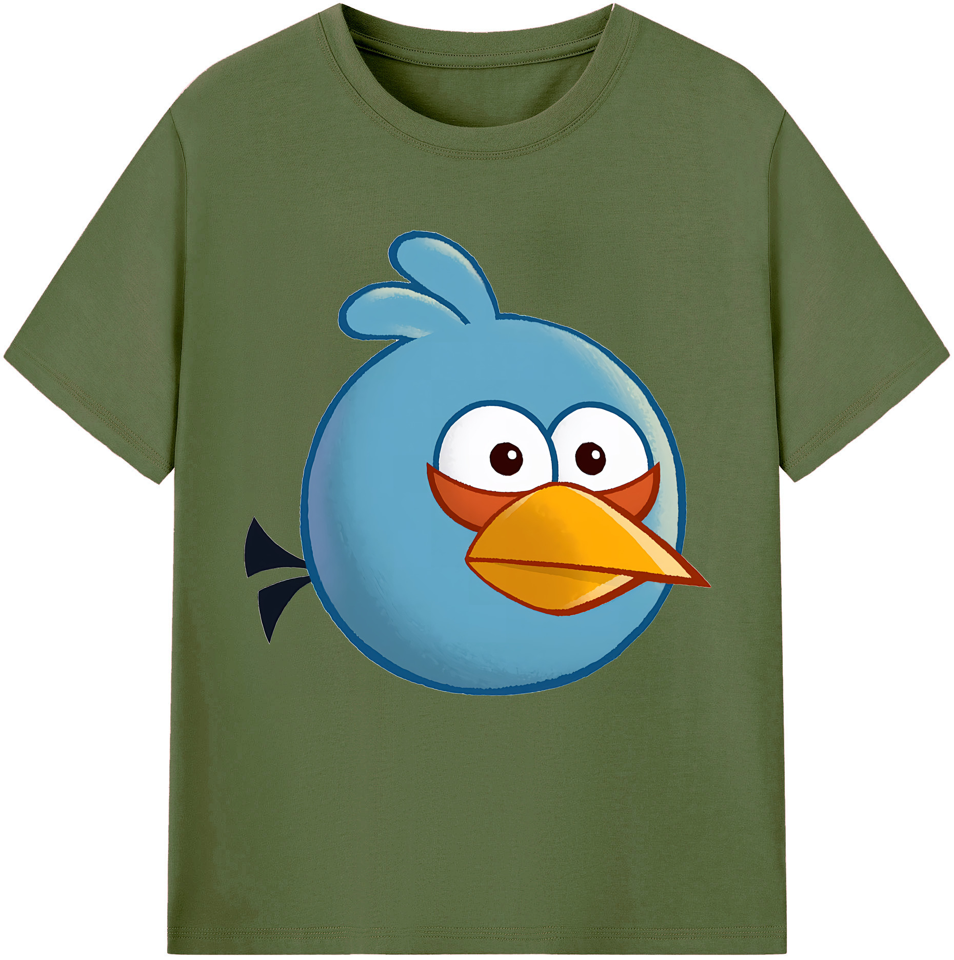 （画像用） Angry Birds アングリーバード 綿100％半袖Tシャツ（フロントプリント）